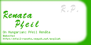 renata pfeil business card